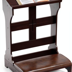 Gtouse Prayer Bench Stool Solid Wood Kneeling Pad Home-0