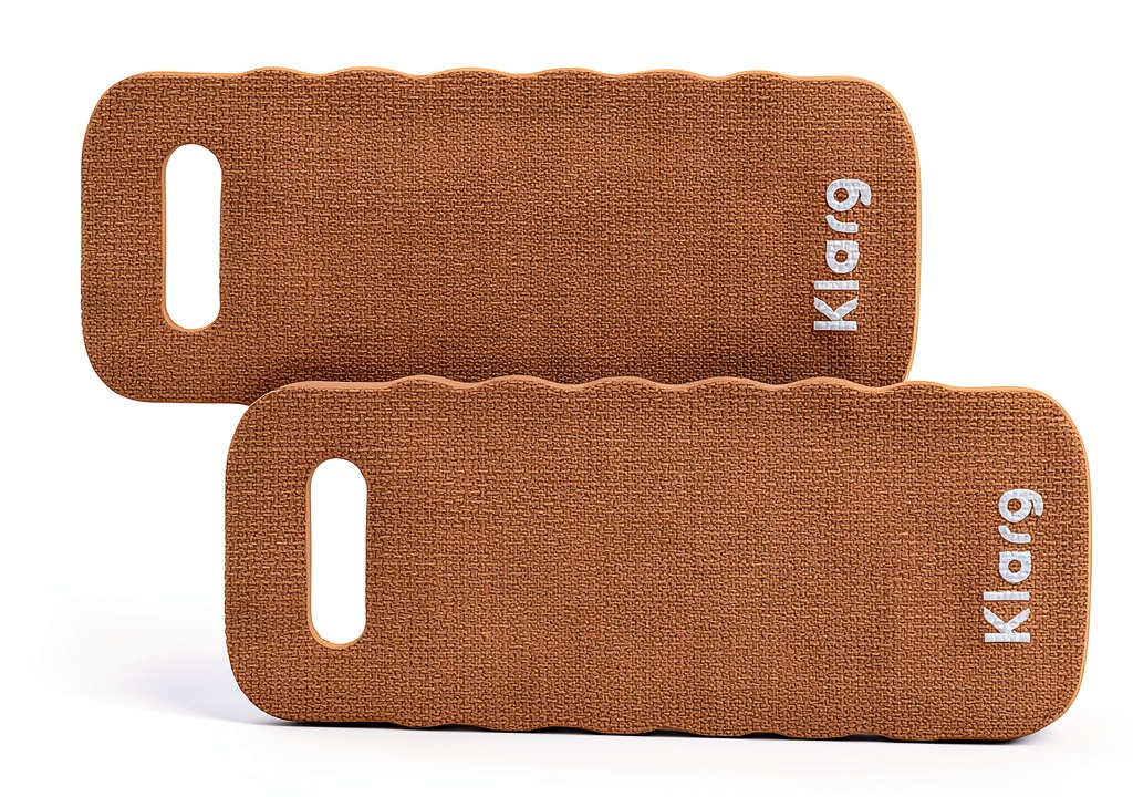 'Klarg garden kneeling pad in use on grass during gardening'