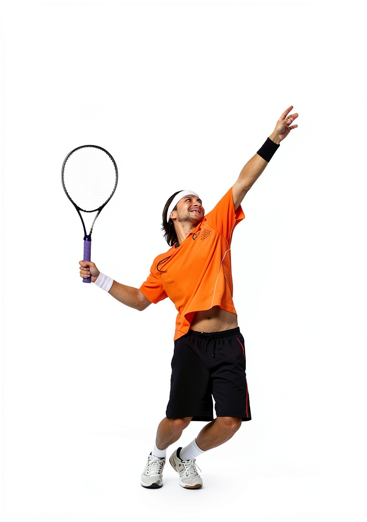 Tennis player reviewing the guide on a tablet during a break