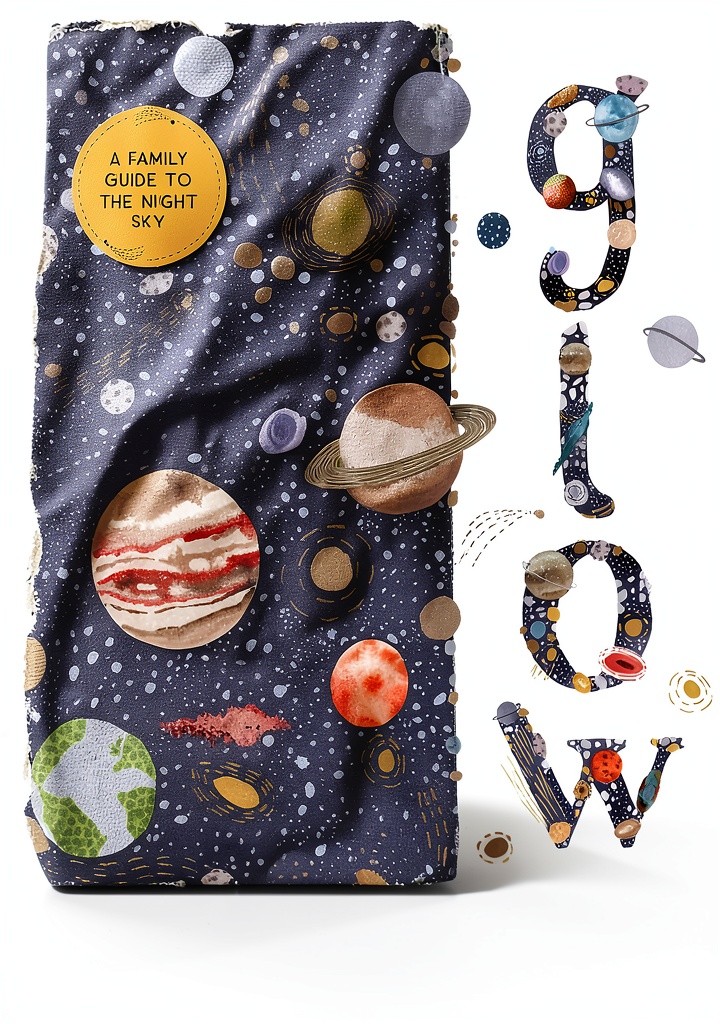 Installing Magic Cat Children's Astronomy eBook - 64-Page Guide for Ages 8-12 on a wooden desk