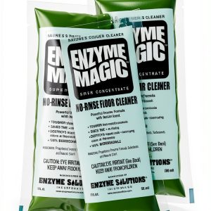 No-Rinse Floor Cleaner; Industrial Strength Powerful Enzyme Formula Value 200 Packs = 200 Mop Buckets Per Case-0